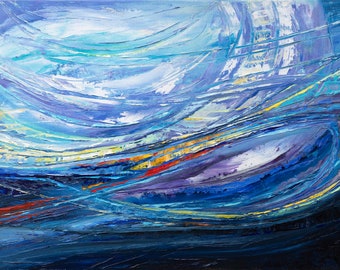 Victory Is the Lord's, Abstract Print, Original Painting Prophetic Art Christian Artwork Modern Wall Decor