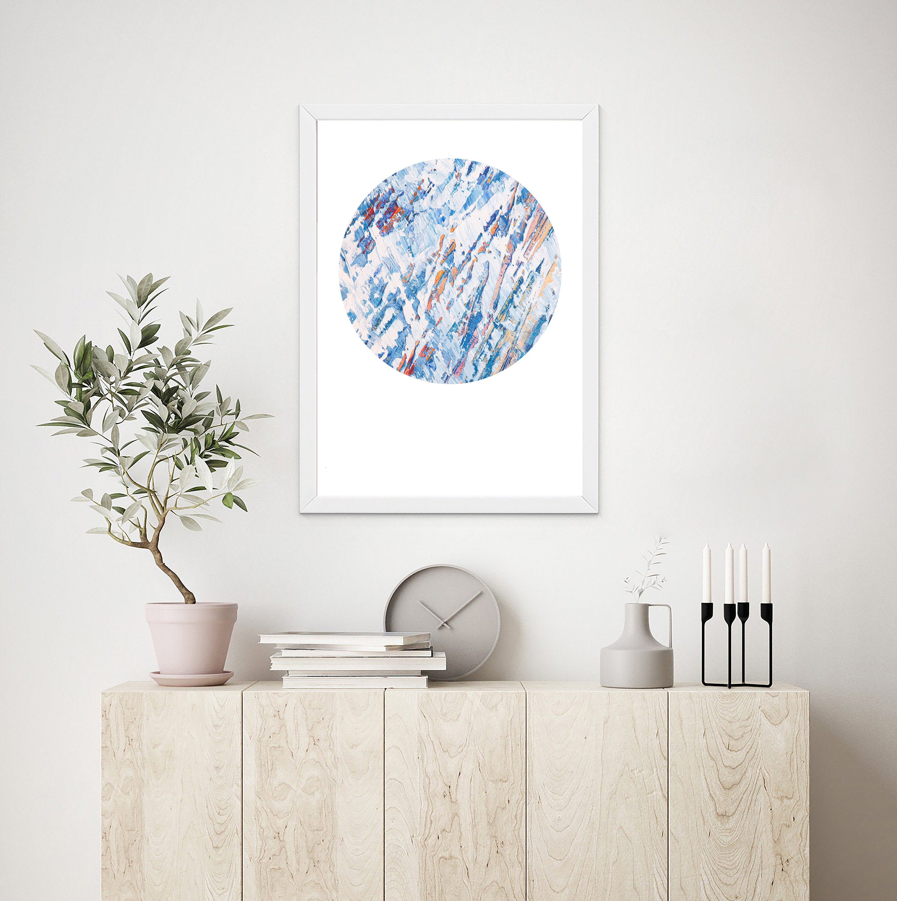 Navy Blue, Abstract Painting Design, Abstract Print, Printable Wall Art ...