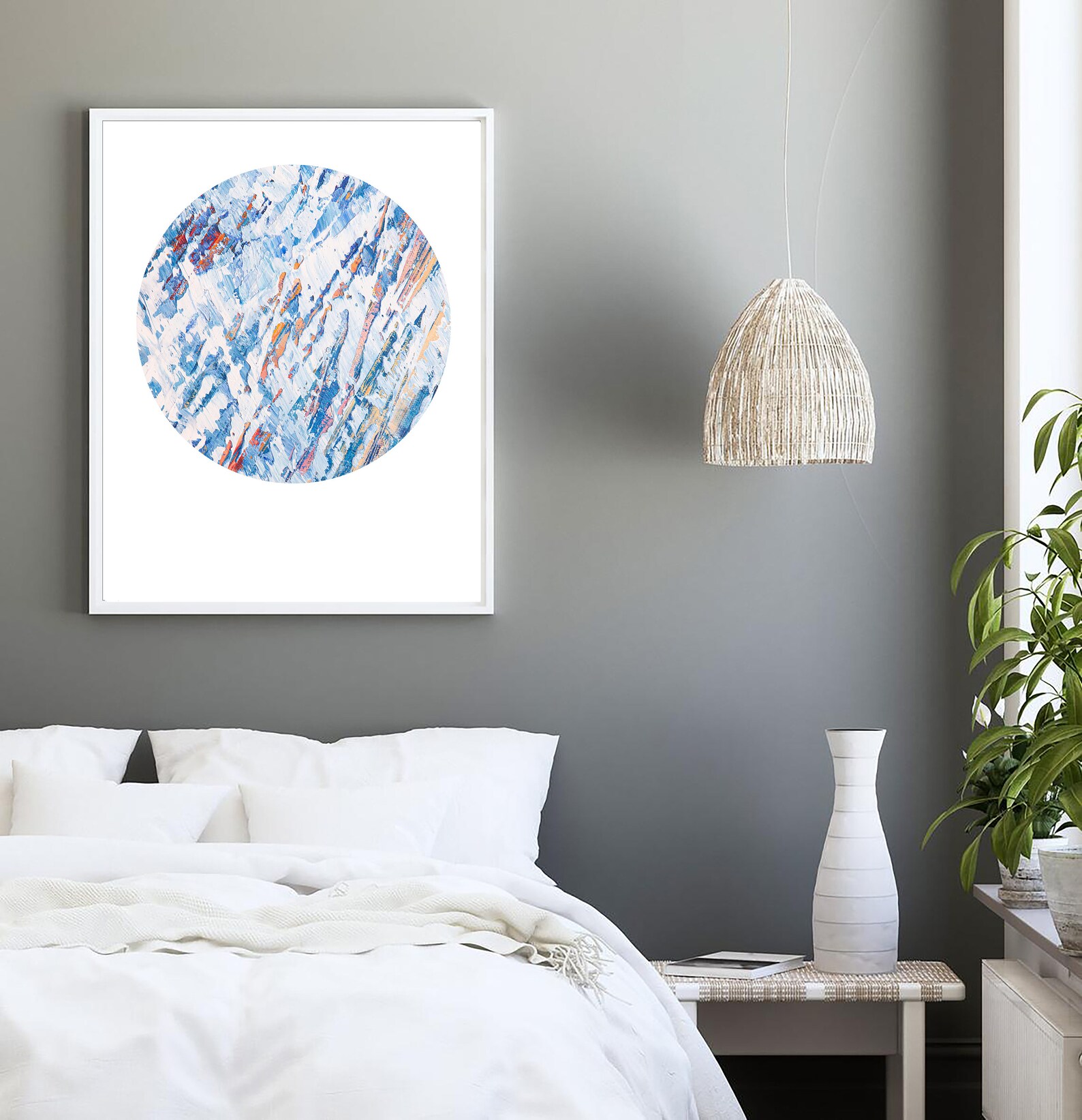 Navy Blue, Abstract Painting Design, Abstract Print, Printable Wall Art ...