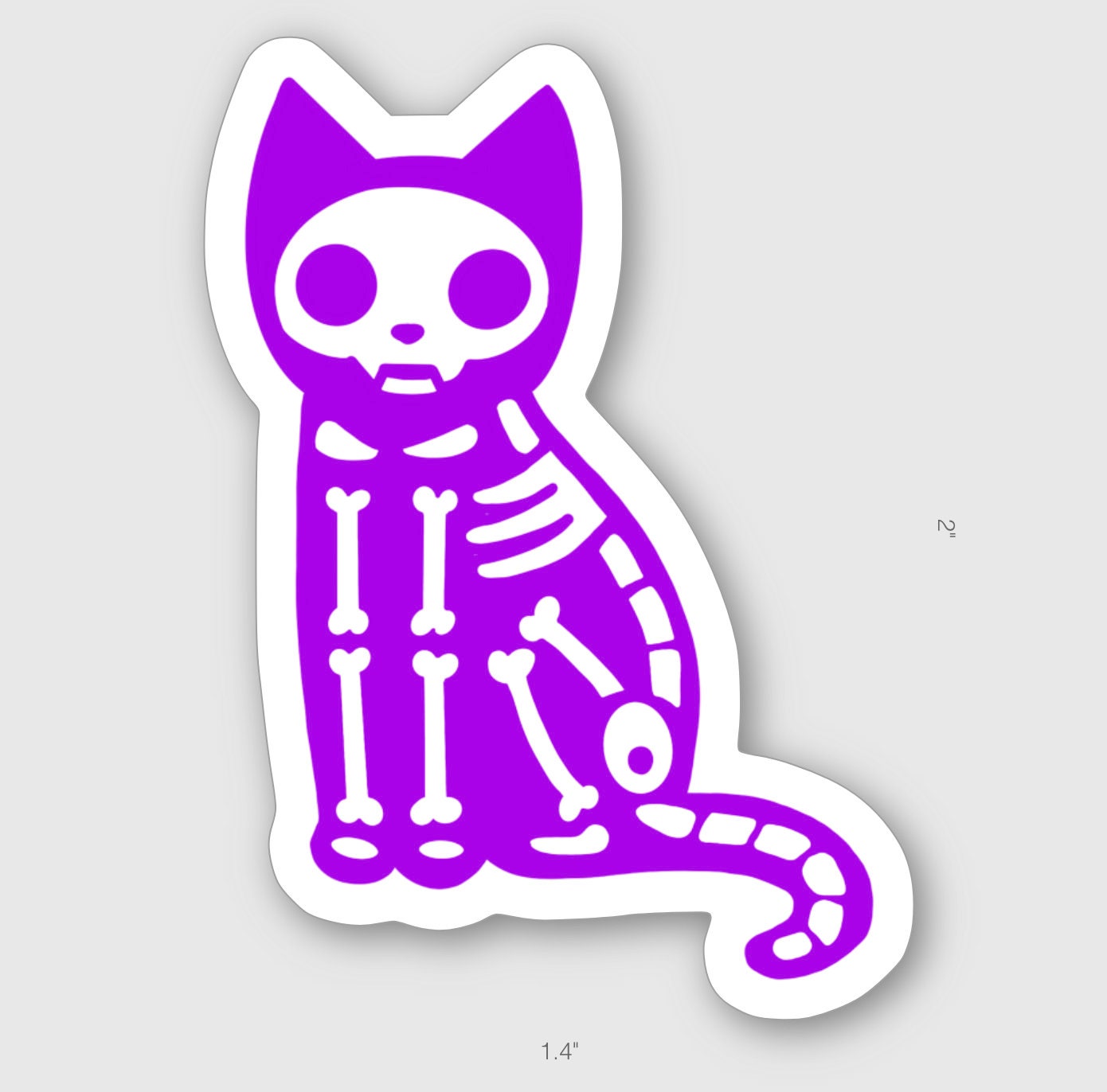XRay Cat Sticker Etsy