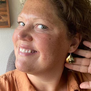 Vintage Tin Earrings, Repurposed Tin Jewelry