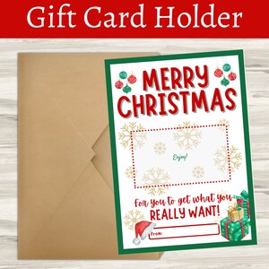 Weihnachtsgeschenk Kartenhalter, Lehrer Geschenk Karte Halter Weihnachten, Weihnachts Umschläge, Weihnachtsgeschenk, Last Minute Geschenk