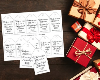 PRINTABLE Christmas Baking Tag, Christmas Neighbor Gift, Christmas Friend Gift, Christmas Treat Bag, Friend/Neighbor/Coworker/Client Gift