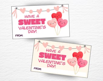 Valentine Treat Topper, Have A Sweet Valentines Day, Valentine Treats, Classroom Valentines, Valentine Gift Tag, Valentine Party, Favor Tags
