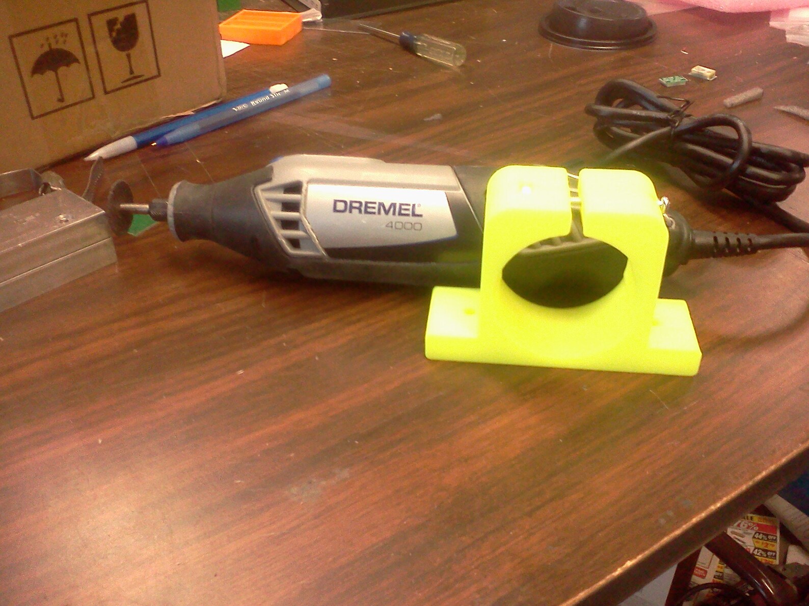 Rotary Tool Holder Clamp for Dremel 4000 Fits Vise or Table Etsy