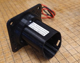 BLACK M12 Power Dock for Milwaukee 12V Battery - Milwaukee Power Mount - 14AWG Wires + Thru Mount PN: M12-14-FM-K