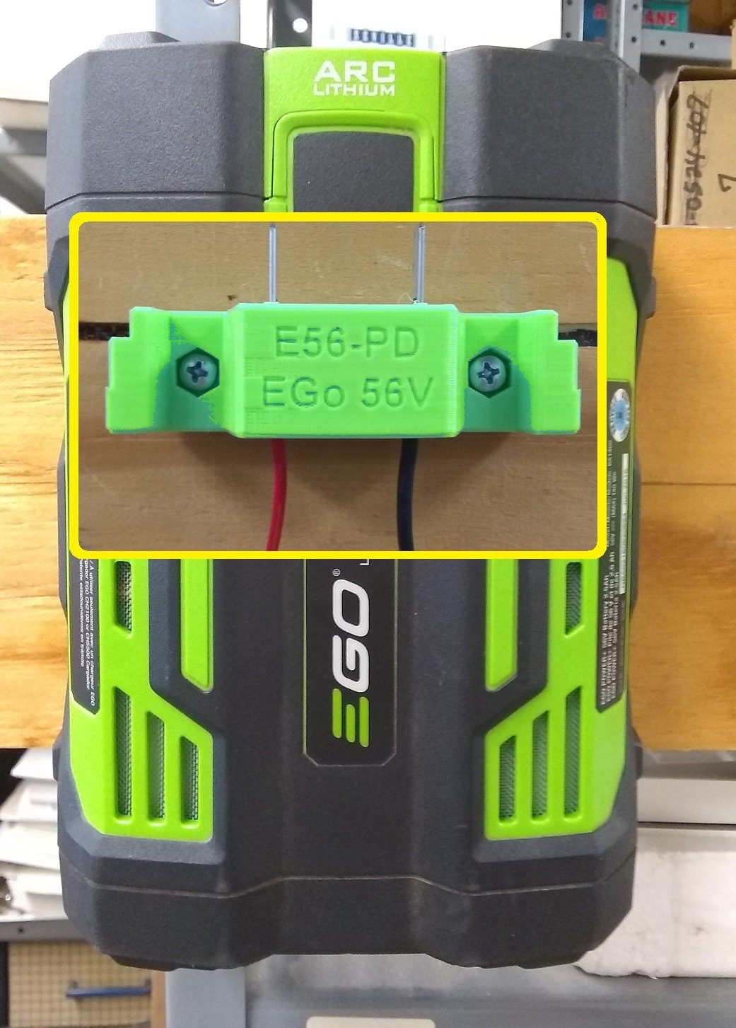 Ego 56V Battery Power Dock Ego Battery Power Mount Lawn Etsy Canada