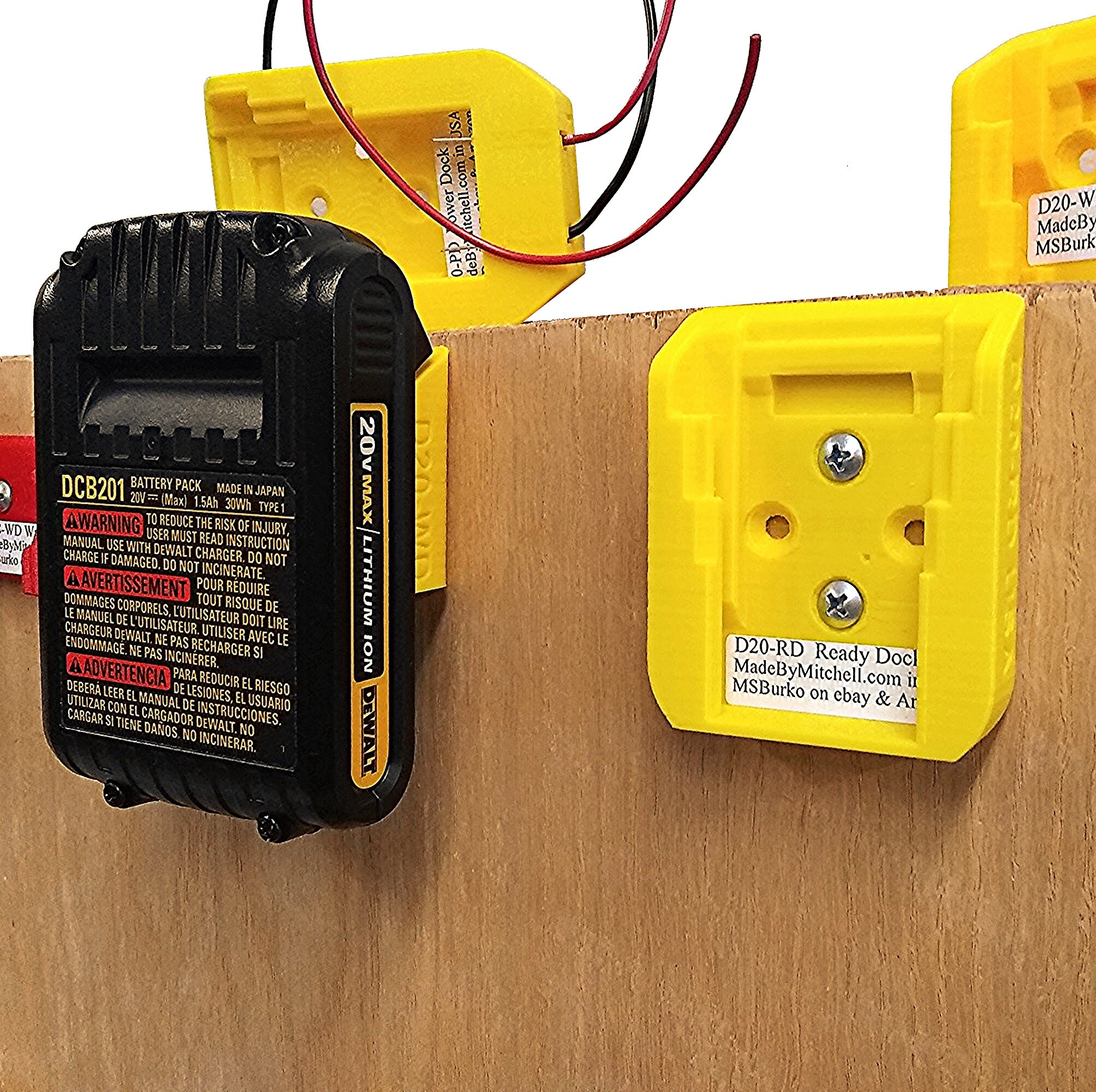 Ready Dock Dewalt Battery Holder Battery Mount for Dewalt Etsy Canada