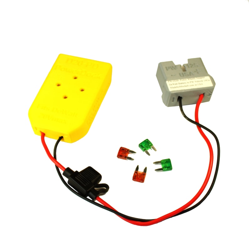 Power Wheels Upgrade to D20 Dewalt Lithium 20V Battery Adapter Etsy