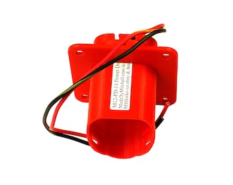 Base de alimentación para batería Milwaukee M12 de 12 V - Soporte de alimentación Milwaukee - Cables de 14 AWG + Montaje pasante PN: M12-14-FM
