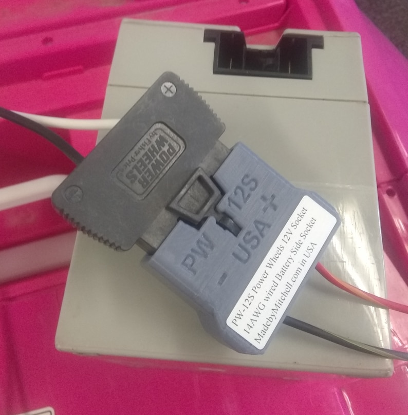Power Wheels 12V Battery Connector Build New Batteries 14AWG Etsy