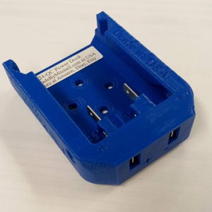 K24 Quick Connect Power Dock for Kobalt 24Vmax - Battery Holder - Mount DIY with 1/4&quot; tab terminals  USA Pn: K24-QC