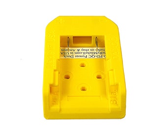 D20 Quick Connect Power Dock for DeWalt DCB20xx -Battery Holder Mount -DIY with 1/4" tab terminals USA Pn: D20-QC