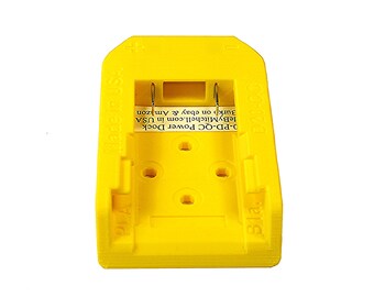 DeWalt 12V Battery Power Mount Connector Adapter Dock Holder With 14 AWG Wires - Orange