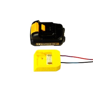 Power Dock for DeWalt D12 12V Battery - DeWalt Power Mount - 16AWG Wires PN: D12-PD
