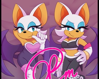 Rouge the Bat (Sonic) Dakimakura/Body Pillowcase
