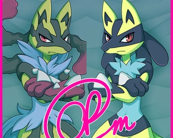 Lucario Pokemon Shiny and Normal Mega and Regular - Portugal