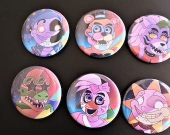 Five Nights at Freddys: Security Breach Button Set