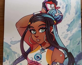 Gym Leader Nessa (Pokemon) Print