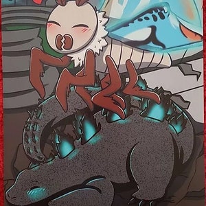 Godzilla and Mothra (Godzille: King of the Monsters) Art Print
