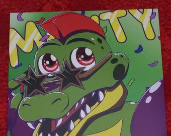 Monty (Five Nights at Freddys: Security Breach) Art Print