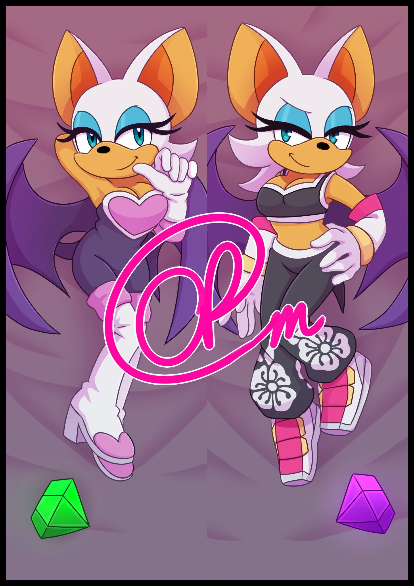 Rouge the bat dakimakura