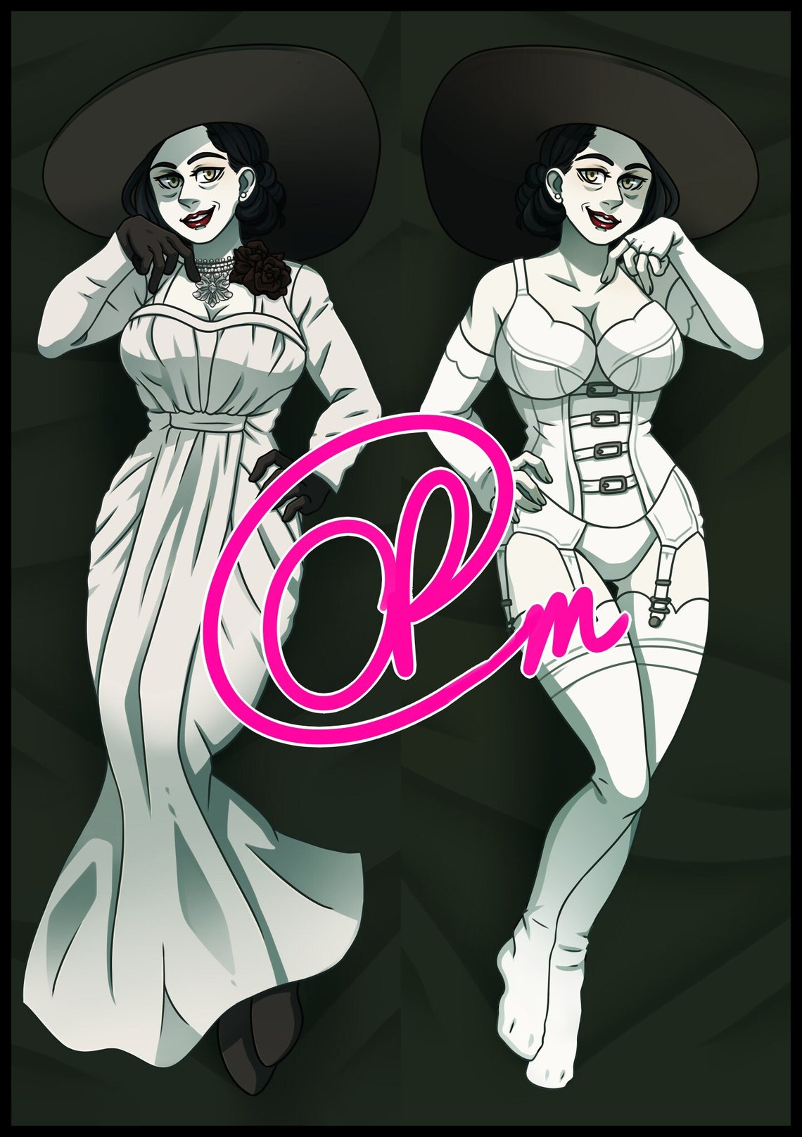 Mature NSFW Lady Dimitrescu Dakimakura/body Pillowcase - Etsy