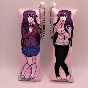 Yuri (DDLC) keychain/ mini dakimakura