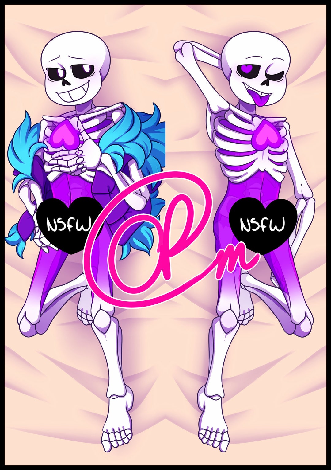 Nightmare dreamtale/undertale AU Dakimakura/body Pillowcase 