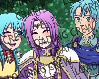 Renais Friends (Fire Emblem: Sacred Stones) Art Print