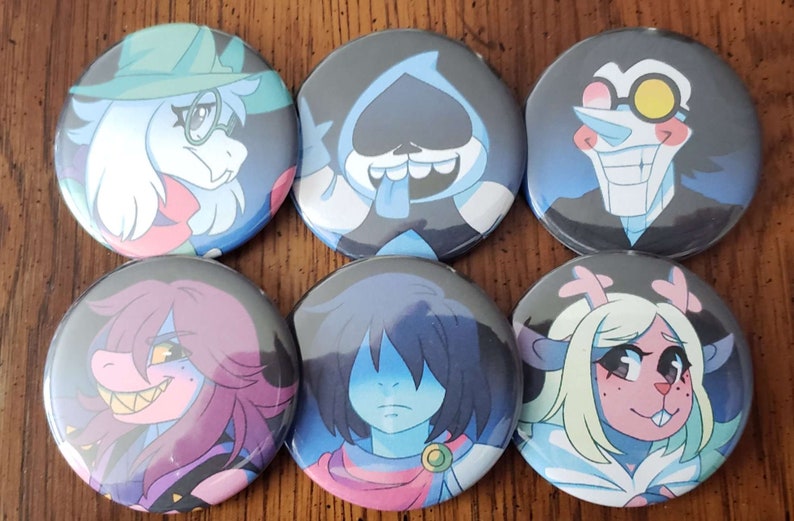 Deltarune Button Set 