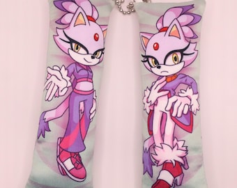 Blaze the Cat (Sonic The Hedgehog) Mini Dakimakura/Pillow Keychain