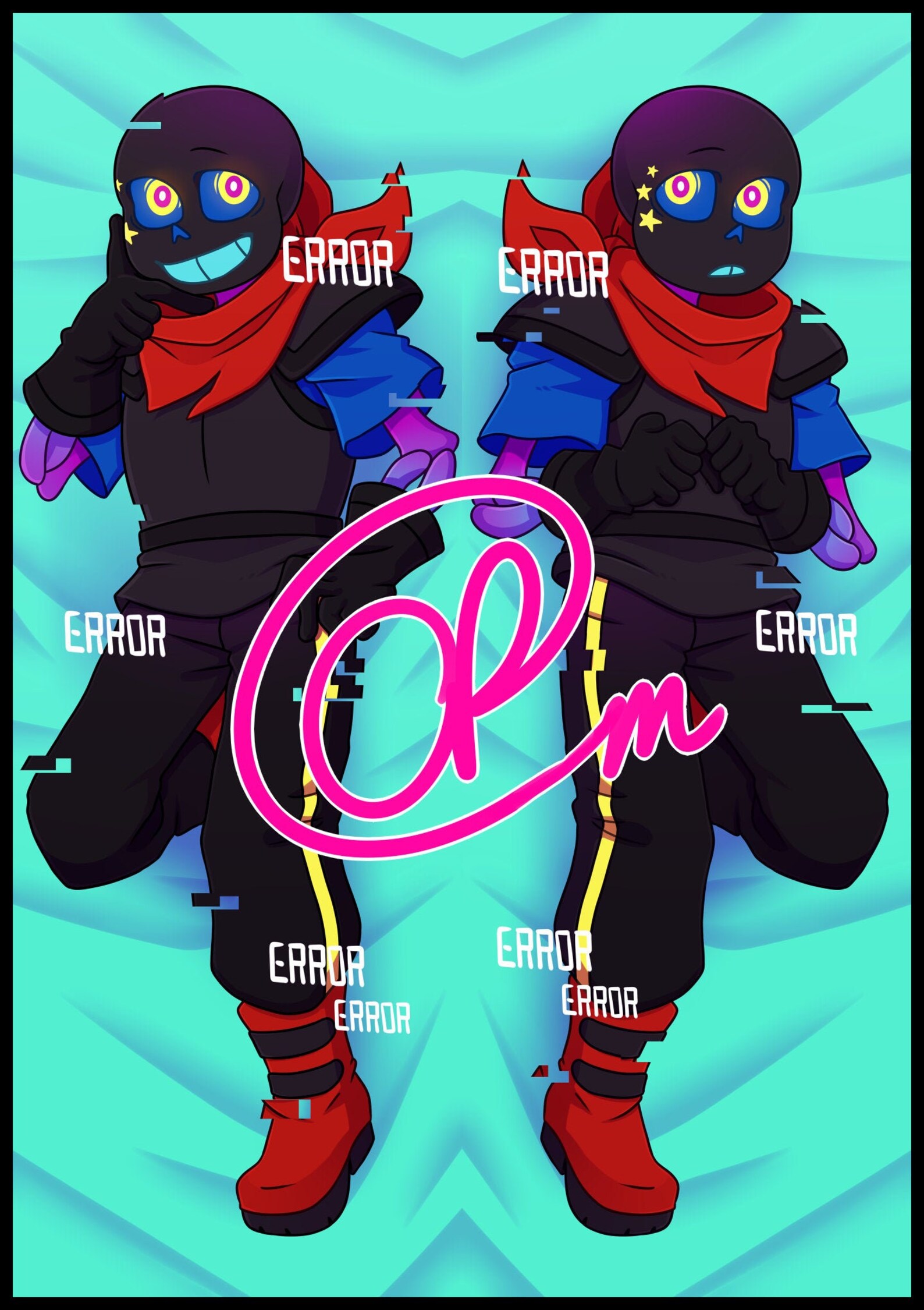Blueberror (undertale Au/errortale) Dakimakura/body Pillowcase - Etsy