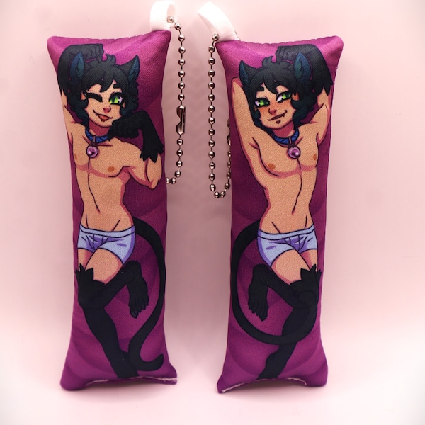 Lucky (Monster Boy Studios) Mini dakimakura/pillow keychain