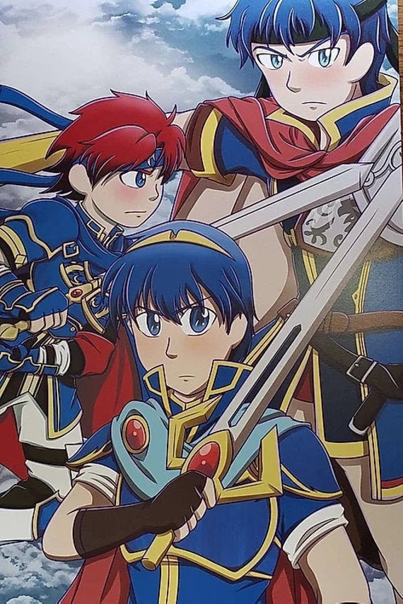 Roy, Marth, and Ike fire Emblem Legends Art Print - Etsy Israel