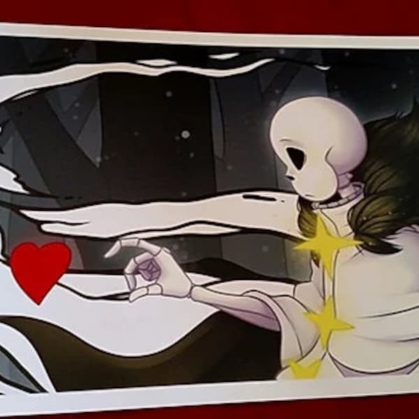 Paper Crane (Undertale AU) Art Print by Little Noko