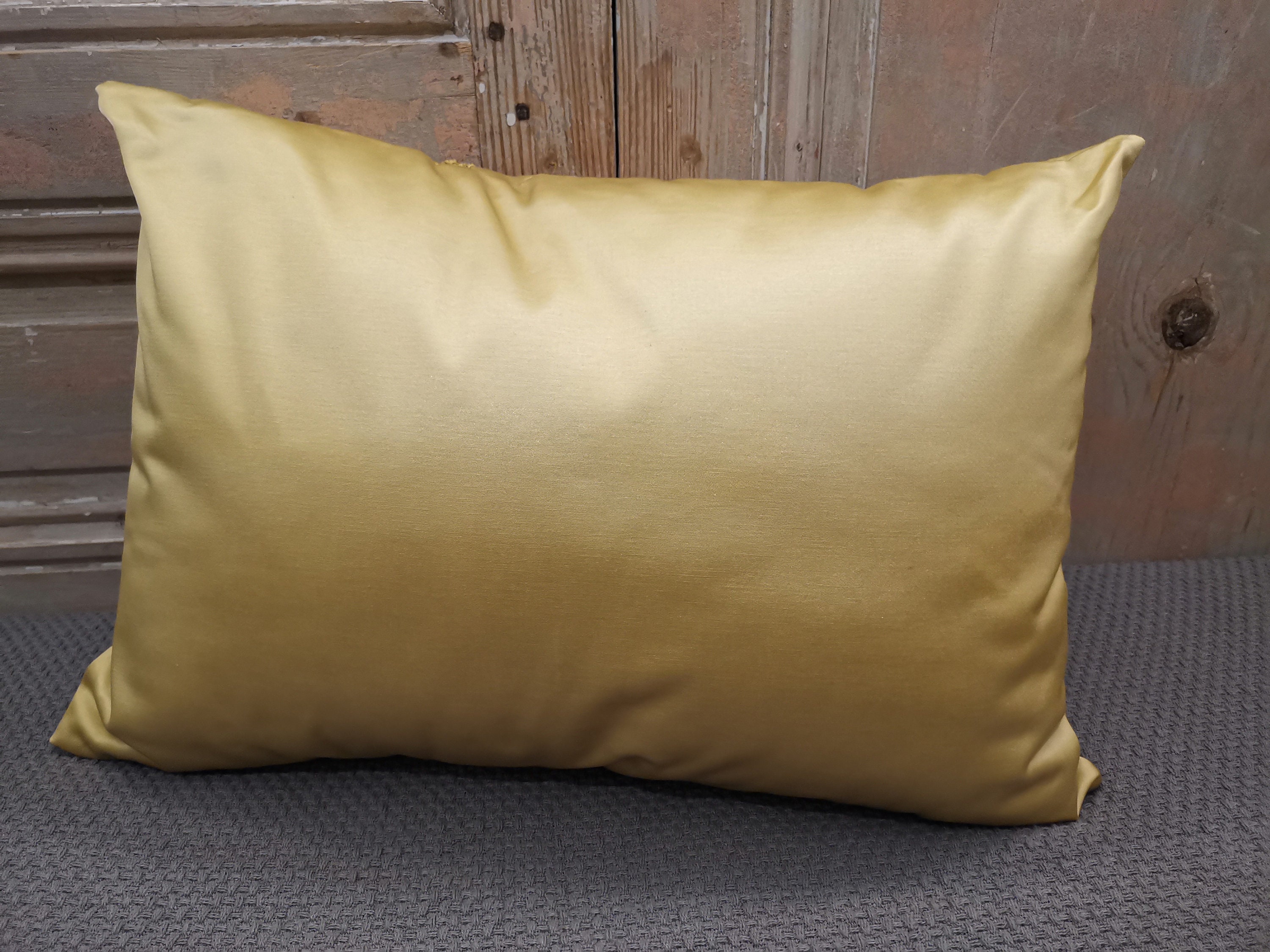 35x50cm decorative cushion satin gold Etsy