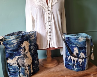 Canvas handtas van een Camargue-paard