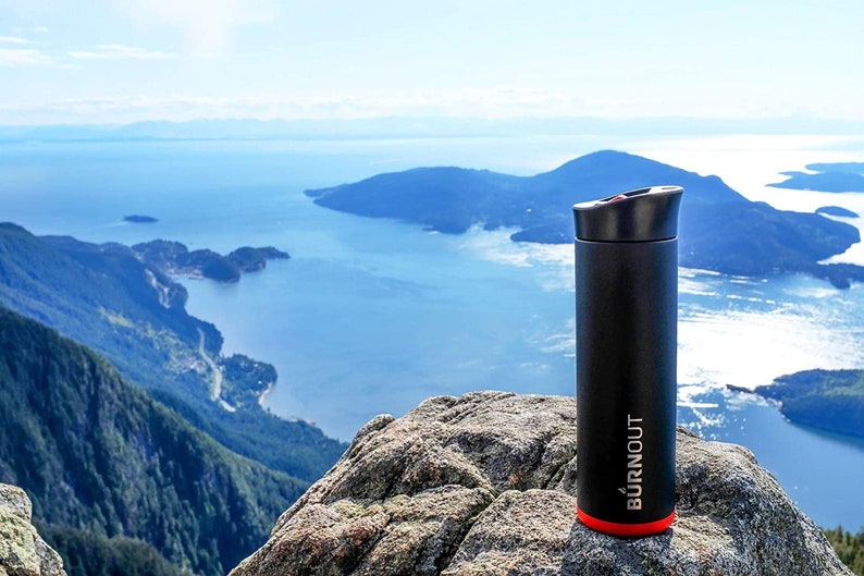 BURNOUT Customized Temperature Regulating Travel Mug 16 Oz Etsy