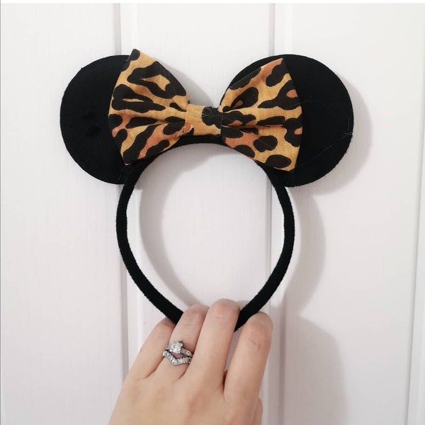 Girls Disney Lion King Simba Safari Minnie Mouse Ears Headband Bow