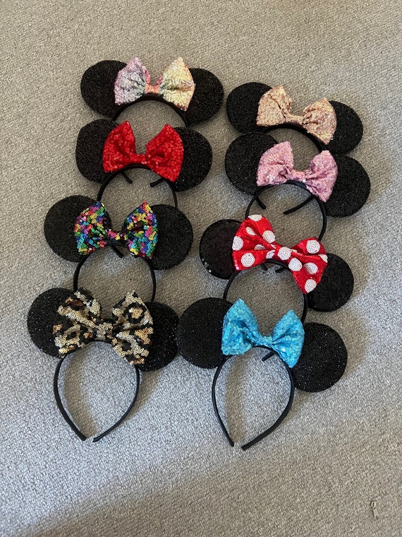 DIY ANY Colour Girls Glitter Disney Trip Minnie Mouse Ears  display picture 3