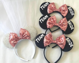 Disney Bride Hen Party Minnie Mouse Ears Bridal Party