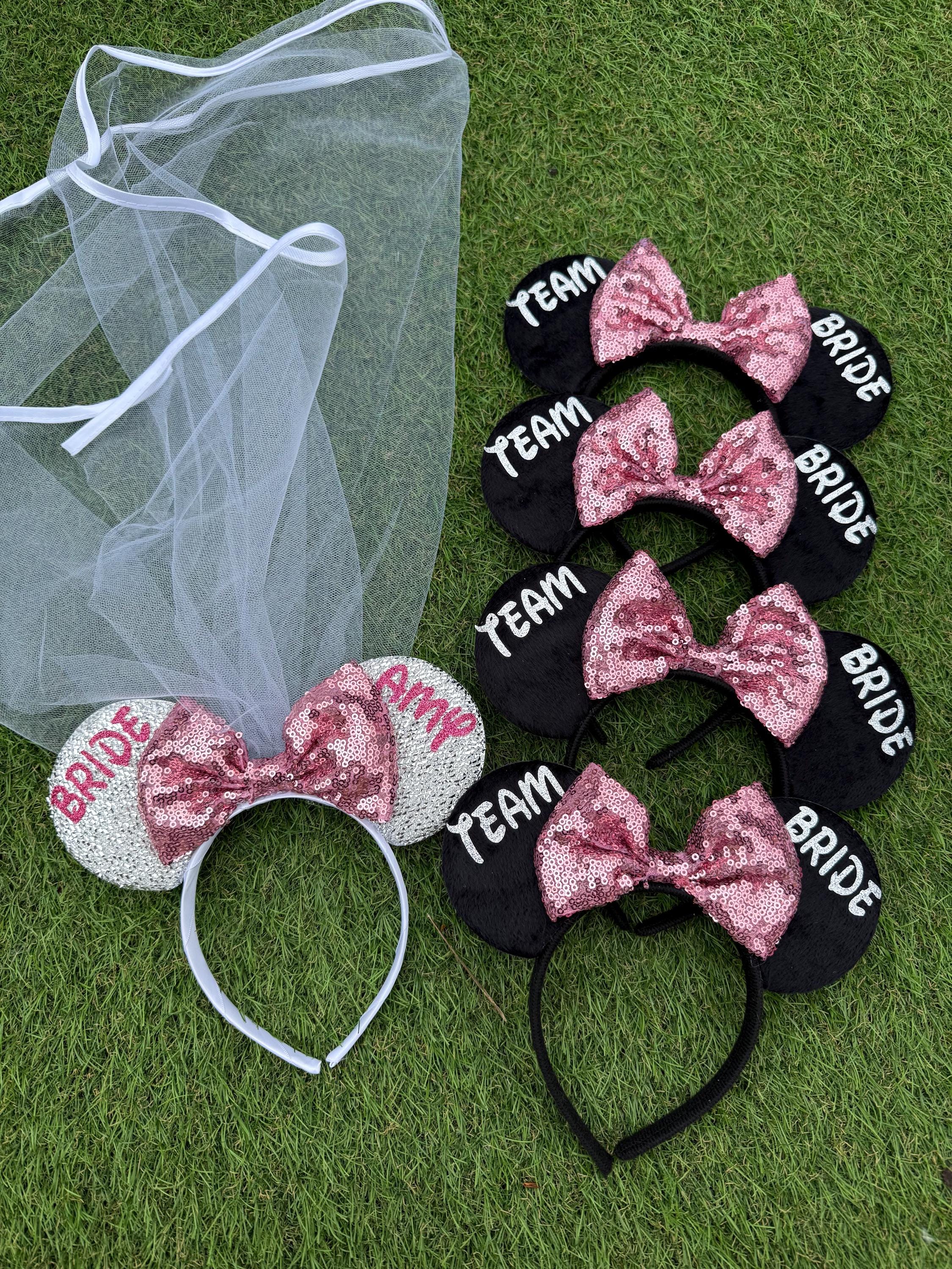 Gorgeous bride ?‍♀️cap..Minnie Mouse Ears Bride Minnie Mouse Ears  main image 4