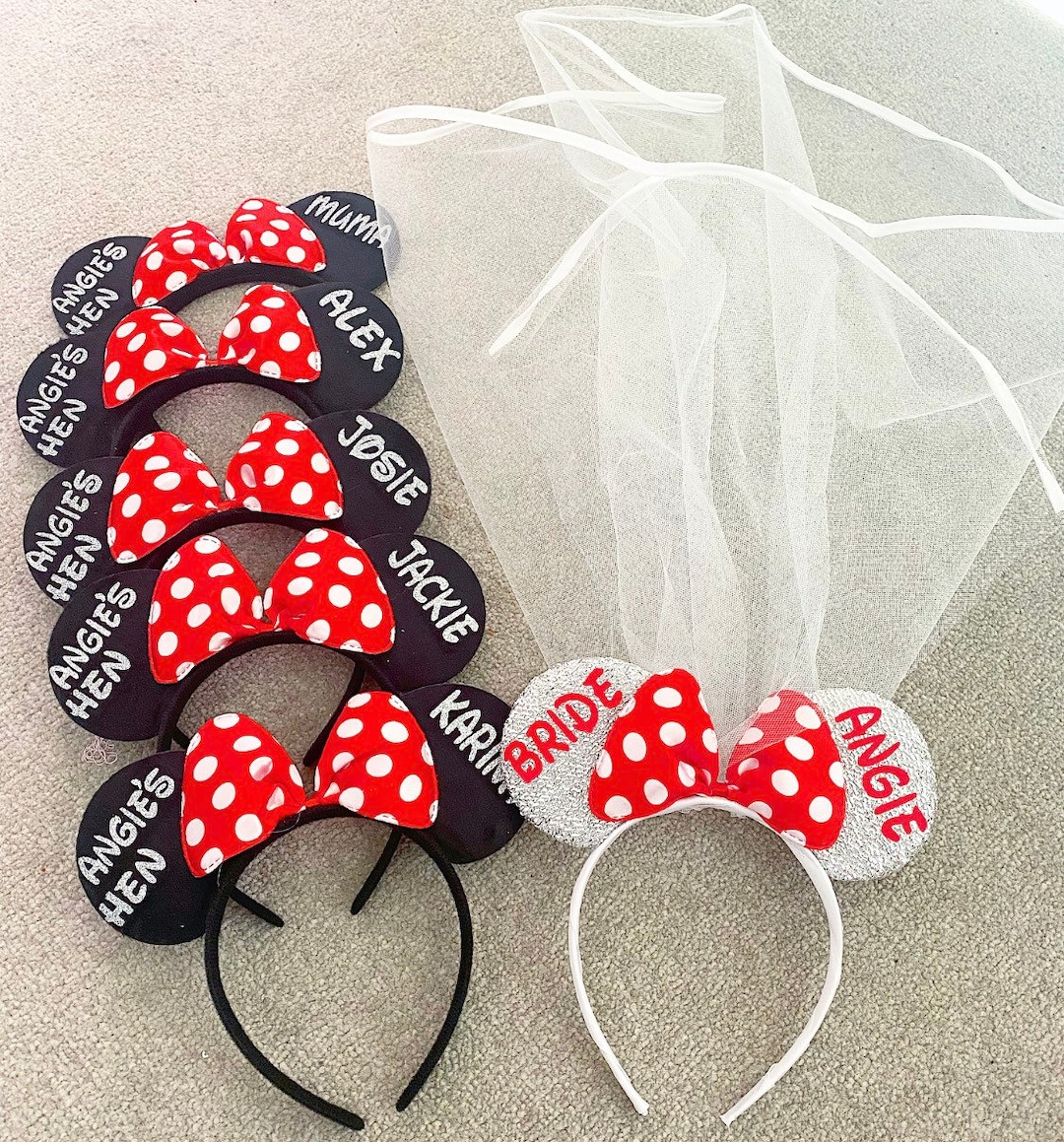 Personalised Disney Bride to Be Hen Party Minnie Mouse Ears  display picture 2