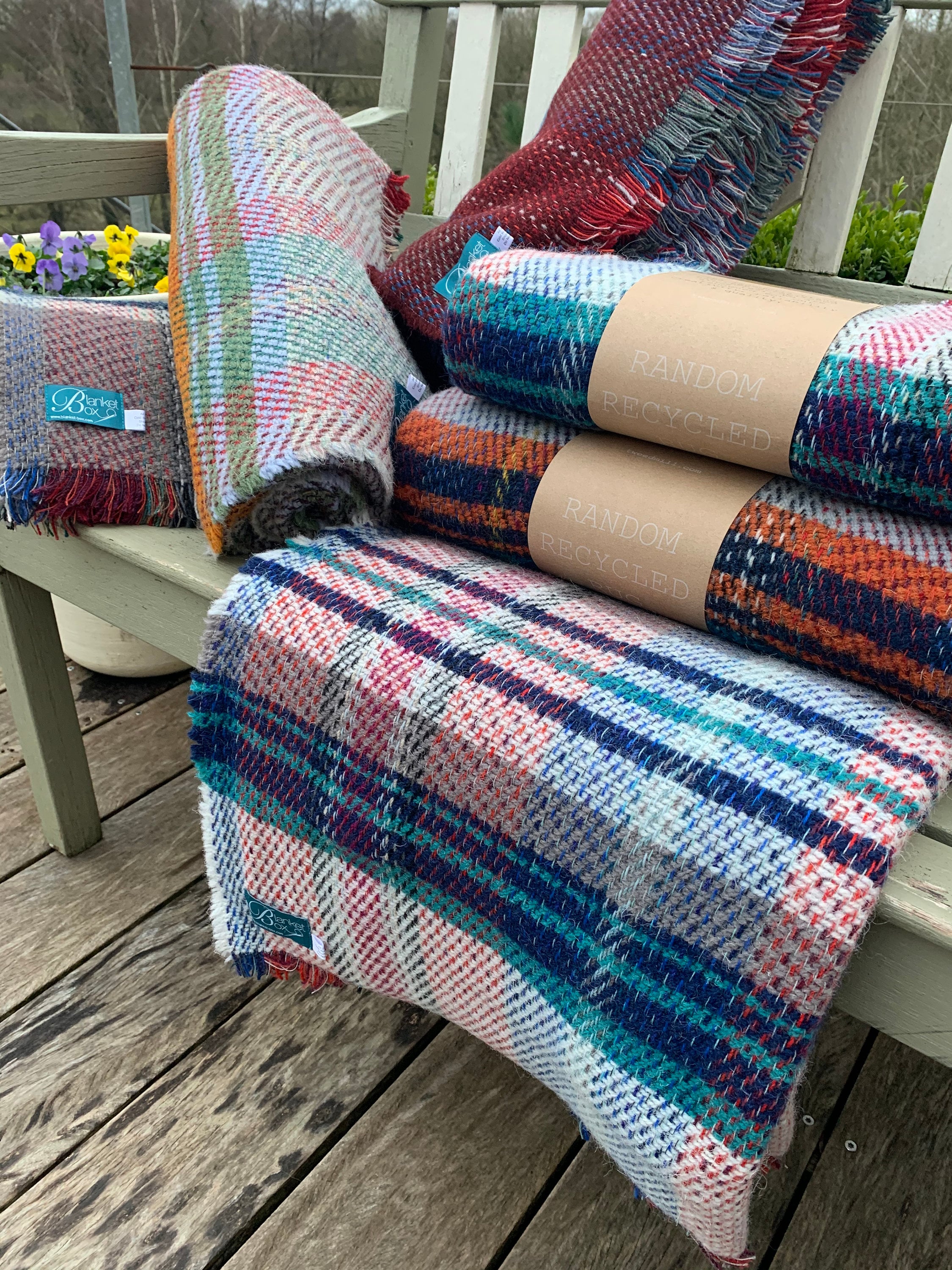 British Made Recycled All Wool Blanket /throw Etsy UK