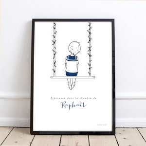 Poster Boy Swing personalized illustration version PAPER