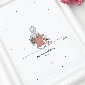 Mother&#39;s Day Poster - Mom - Customizable Family Portrait