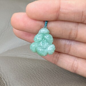 Lotus Jadeite Pendant, Lotus Flower, Jadeite Jade Pendant, Natural Grade A Jade, Genuine Burma Jadeite, 3D Hand Carved, Fei Cui Jewelry