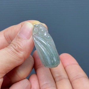 Natural Burma Jade Pendant, Lotus Seed Pod Jade Pendant, 多子多福, Grade A Jade, Myanmar Jade, Hand Carved, Fei Cui Jewelry, Feng Shui Jewelry