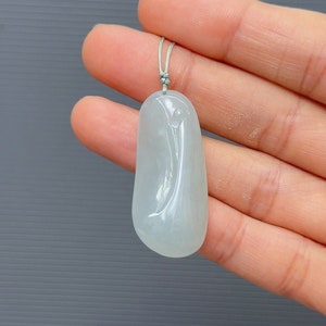 Buddhist Meditation Jade Pendant, 無相悟道, Buddha Jadeite Pendant, Natural Grade A Jade, Untreated Genuine Burma Jadeite, Fei Cui Jewelry